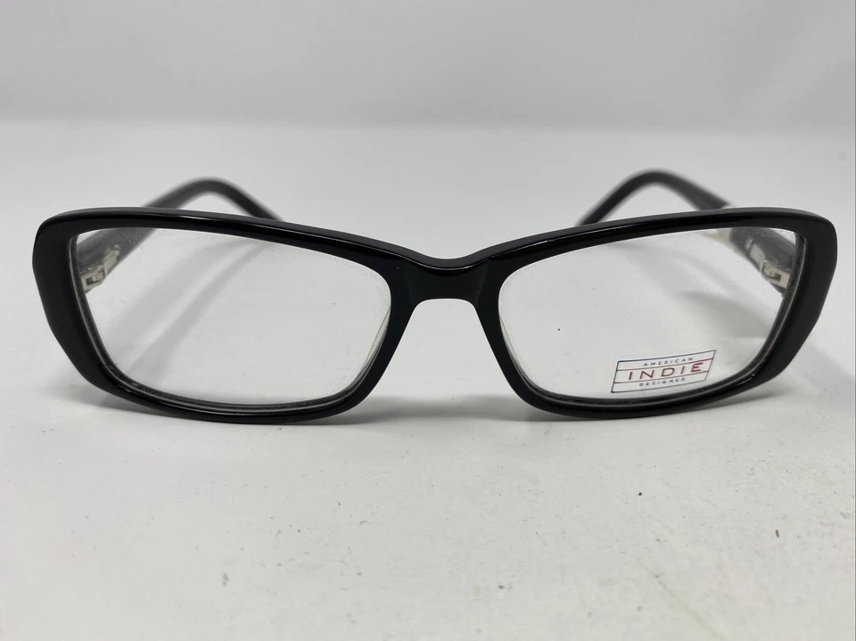 Marco de gafas indie STELLA NEGRO 54-16-135 borde completo plástico T697 Foto 1 de 4