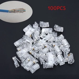 Netzwerk Connector WLAN Netzwerkkabel Cat5 Stecker Durchgangsloch Gadget - Bild 1 von 12