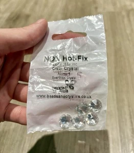 Swarovski Strasssteine kristallklar SS48 flach hinten - Bild 1 von 3