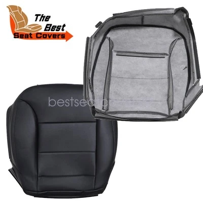 2009-2013 Fits Mercedes-Benz ML350 R350 Driver Bottom Leather Seat Cover Black - Image 1 of 4