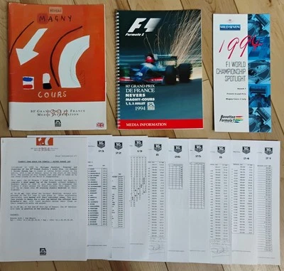 Formula 1 Magny Cours 1994 Formula 1 GP Media Press Information Kit - Complete - Image 1 of 4