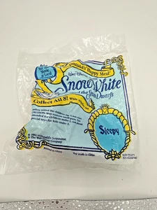 McDonald’s 1992 Disney Snow White Sleepy Dwarf Toy SEALED Happy Meal Vintage - Picture 1 of 9