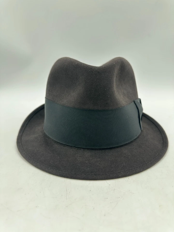 De colección Stetson Royal Stetson Marrón Fedora Sombrero Piel Fieltro Famoso Barr Co Foto 1 de 4