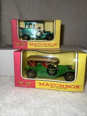Vintage Matchbox “Models of Yesteryear” Y-3 and Y-9 England w/ Box (Set of 2) - Image 1 of 4