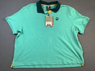 NUEVO CON ETIQUETAS Camisa Polo Recortada Cooperativa Afro x REI Exterior en Verde Azulado Para Mujer Talla Mediana W Foto 1 de 4