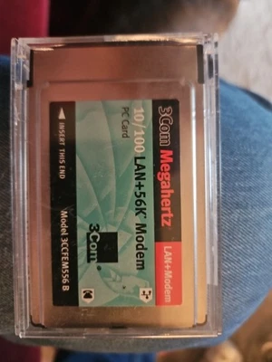 3Com Megahertz56-Lan + Modem-(3CCFEM556B) 56 Kbps-Brand New In Case. - Image 1 of 2