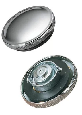Drag Specialties Vented Chrome Original-Style Gas Cap DS-390193 011152-BC204 - Image 1 of 4