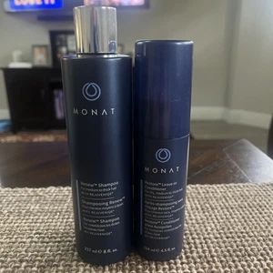 Monat Renew Shampoo 8 Oz. & Restore Leave-in Conditioner w/ Rejuvenique 4.5 Oz - Picture 1 of 5
