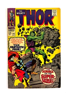 Thor #142 (1967) Vintage Comic Super Skrull Fantastic Four Stan Lee Jack Kirby - Bild 1 von 11