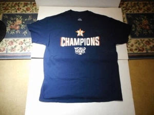 Houston Astros 2017 World Series Champions Men's Tee Shirt Size XL Navy Nice! - Picture 1 of 5