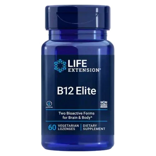 Pastilhas B12 Elite 60 por extensão vitalícia - Imagem 1 de 1