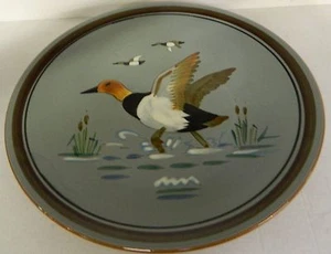 ** VINTAGE STANGL POTTERY PLATE CHARGER CANVAS BACK DUCK** - Picture 1 of 3