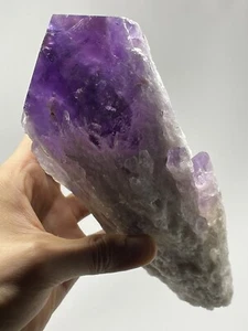 HUGE Bahia Amethyst Quartz 2LBS 12.7oz Termination Wand Point Healing Reiki N58 - Picture 1 of 12