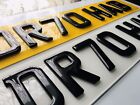 4D Gel Number Plates Front And Back Road Legal