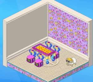 Webkinz Classic Quizzy LOT of 5 Items Table and 4 Chairs - Picture 1 of 2