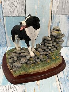Border Fine Arts Sculpture-KEEPING WATCH-Border Collie Dog Collection-A7127