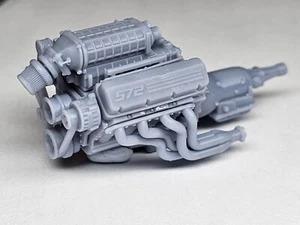 1/24 Chev 572 Supercharged Engine, Revell, Monogram, Tamiya - Picture 1 of 6