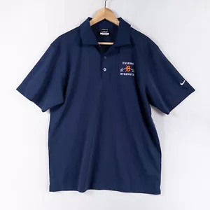 Camisa polo de golf Nike para hombre mediana azul marino ajuste bordado Detroit corta slv - Imagen 1 de 8