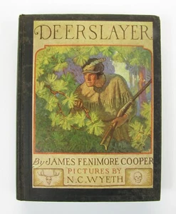James Fenimore Cooper, The Deerslayer (1925) 1st Scribner's Ed, N.C. Wyeth Illus - Imagen 1 de 14