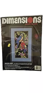 Dimensions Tropical BirdsCounted Cross Stitch #3722 Color Accented Chart VTG NOS - Picture 1 of 6