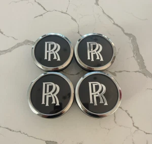 Set Of 4 Center Cap Floater For Rolls Royce Ghost Wraith Cullinan Wheel 6891936 - Picture 1 of 2