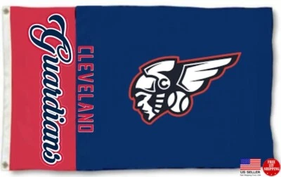 Cleveland Guardians 3x5 Flag Man Cave Flag 3 x 5 Banner Indians Baseball New USA - Image 1 of 4
