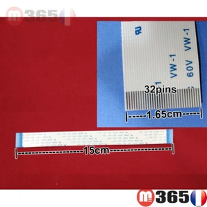 NAPPE 32 pins (en même face) universel cable nappe standard 15cm largeur 1.65cm - Imagen 1 de 1