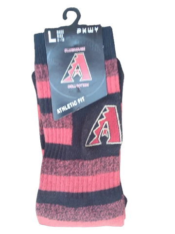 ARIZONA DIAMONDBACKS MLB Socks - Clubhouse Collection - Athletic Fit - BRAND NEW Cover