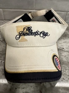 Vintage 2005 The Presidents Cup Golf Hat Visor Mens Cap Made In USA White - Picture 1 of 11