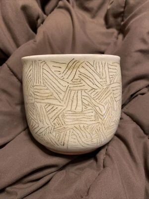 Primitive Hand Thrown Pottery Bowl Signed Dated - Image 1 of 4