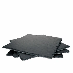 4x Schieferplatten 30x30cm Untersetzer Deko-Teller Servier-Platte Naturschiefer - Bild 1 von 5