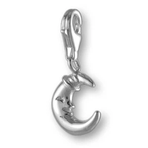 MELINA Charm Colgante Luna Plata 925 - Imagen 1 de 1