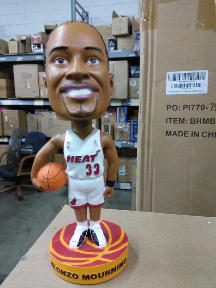 Alonzo Mourning Miami Heat Bobble SGA 2002 Miami Heat Bobblehead - Image 1 of 1