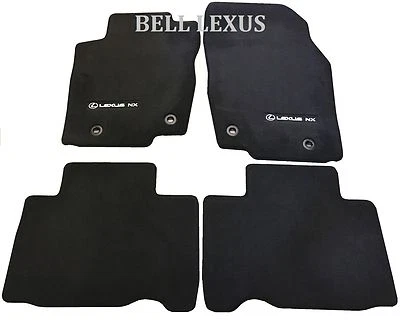 ОРИГИНАЛЬНЫЙ ЗАВОДСКОЙ КОМПЛЕКТ НАПОЛЬНЫХ КОВРИКОВ LEXUS 2015-2019 NX200T NX300H ЧЕРНЫЕ С КРАСНОЙ СТРОЧКОЙ - Изображение 1 из 4
