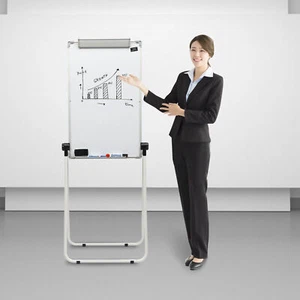 36" 24" White Board Whiteboard with Stand Magnetic Dry Erase Board Double Sided - Picture 1 of 14