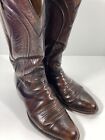 Lucchese Business Boots Women Size 9 B Brown Leather 3L823 Western Rodeo Vintage