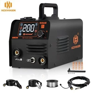 HZXVOGEN Mig Schweißgerät 3IN1 MMA DC 200A INVERTER Schweißmaschine GASLESS IGBT - Bild 1 von 10