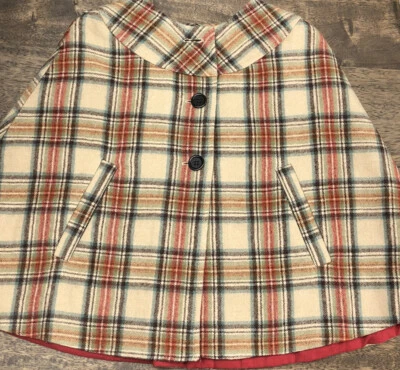 Capa Bonpoint Niñas Marrón Cuadros Talla 2 Foto 1 de 4