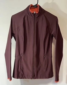 Lucy Women's Zip Up Athletic Jacket Size XS Burgandy with Pink Trim (bin D) - Picture 1 of 6