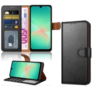 Case for Samsung A17 A26 with 4 Card Slot Leather Flip Wallet Magnetic Cover - Picture 1 of 42
