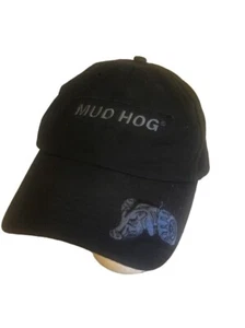 Sombrero de algodón ajustable negro bordado Mud Hog talla única para todos - Imagen 1 de 5