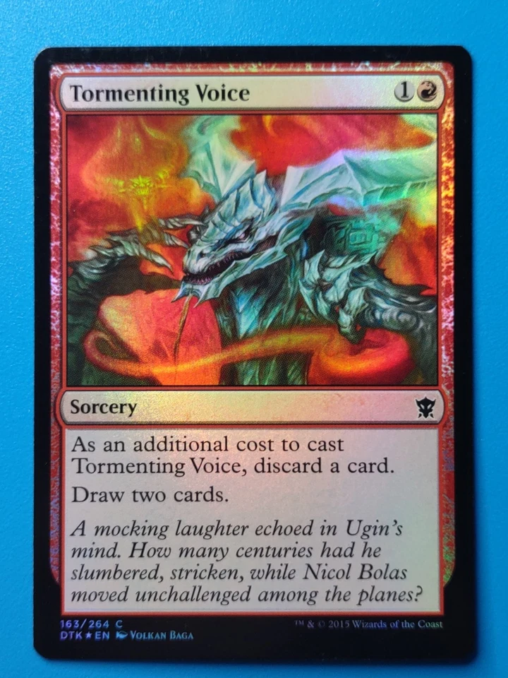 MTG 1x FOIL Tormenting Voice NM Dragons of Tarkir Magic - Image 1 of 1