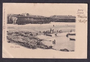 Wales Glamorgan BARRY ISLAND The Sands gebraucht 1902 Schraubenschlüssel ungeteilte Rückseite Postkarte - Bild 1 von 2