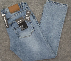 William Rast perfekte Stretch Manhattan schmale Stone Wash Denim Jeans neu mit Etikett 34 x 30 $ 98 - Bild 1 von 13
