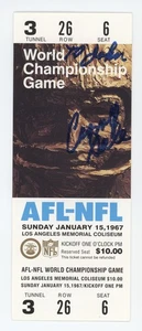 Carrol Dale Auto Signed Replica Superbowl I Ticket Packers World Championship - Picture 1 of 1