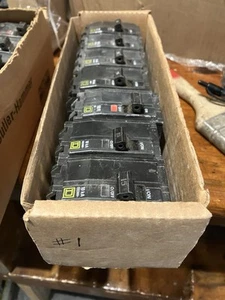 LOT 6 QO215 Square D 15 Amp Circuit Breaker At 1538 Pre Owned - Picture 1 of 2