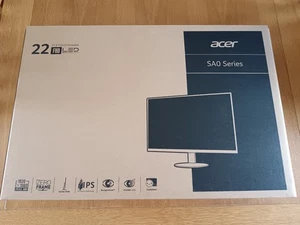 Acer 22in FHD 1920 x 1080 LED monitor model number SA220Q - Picture 1 of 11