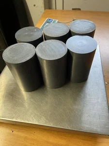 PVC grau, D 70mm, L 105mm, 6 Stück, Kunststoff, Rundmaterial, Halbzeug - Bild 1 von 1