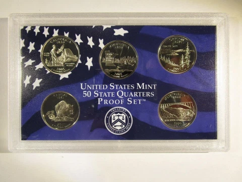 2005 State Quarter Proof Set - No Box or COA Cover