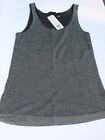 Akris Silk Open Weave Tank Size 10 Nwt Navy And Off White Weave